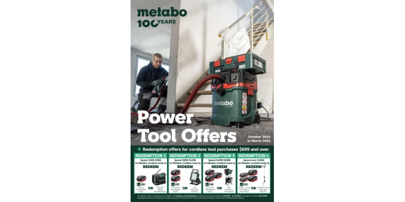 Metabo Power Tool Offers Oct 2024 - Mar 2025