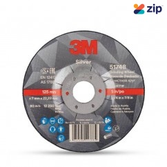 3M UU009017318 - 125mmm x 7mm Silver Rigid Grinding Wheel