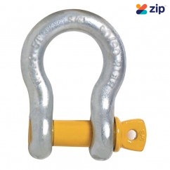 Beaver 242308 - 8mm x 10mm Yellow Pin Galvanised Screw Pin Anchor Bow Shackle