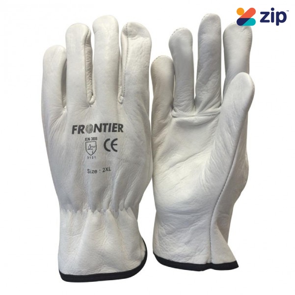 Frontier FRRIGGSTDWW00XL - Standard Cowgrain Rigger White Glove Extra Large -XL