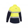 Bisley BL6491T_TT04 - Yellow / Navy X Airflow™ Hi Vis Taped Stretch Ripstop Women Shirt