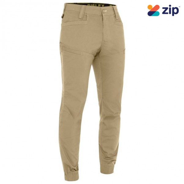 Bisley BP6151_BCDR - Khaki X Airflow™ Stretch Ripstop Vented Cuffed Men Pants