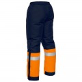 Bisley BP6451T_TT05 - Orange/Navy Taped Two Tone Hi Vis Freezer Pants