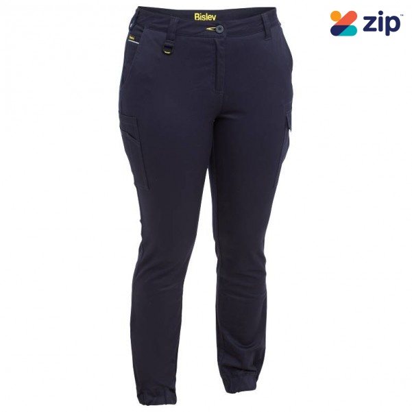 Bisley BPL6028_BPCT - Navy Cotton Cargo Cuffed Women Pants