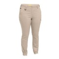 Bisley BPL6028_BSTN - Stone Cotton Cargo Cuffed Women Pants