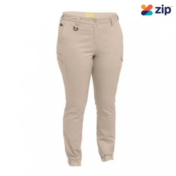 Bisley BPL6028_BSTN - Stone Cotton Cargo Cuffed Women Pants