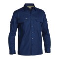 Bisley BS6414_BPCT - 100% Cotton Navy X Airflow Ripstop Shirt