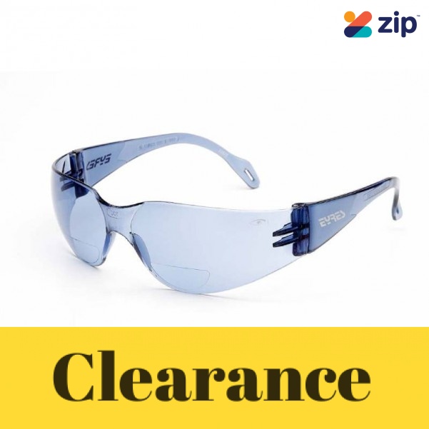 EYRES 312RX-OP-LB+1.0 - RX +1.00 Blue Reader Bifocal Safety Glasses