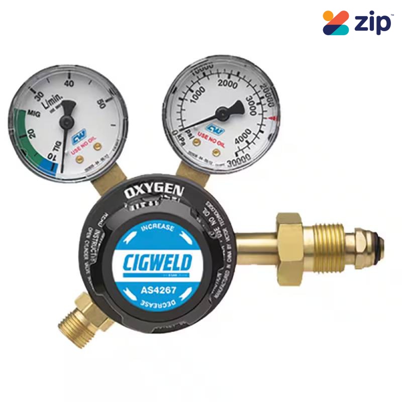 Cigweld 201000 - Bluejet Side Entry Type 10 Oxygen Regulator