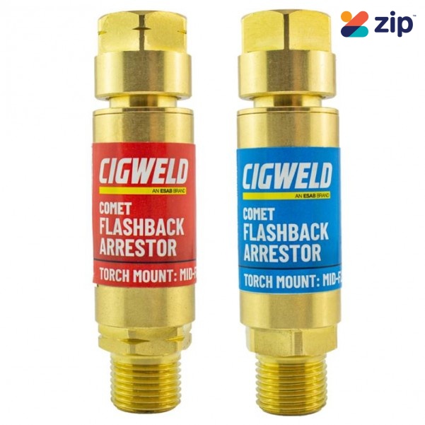 Cigweld 208518 - Comet Flashback Arrestor Mid Flow Torch Mount Set