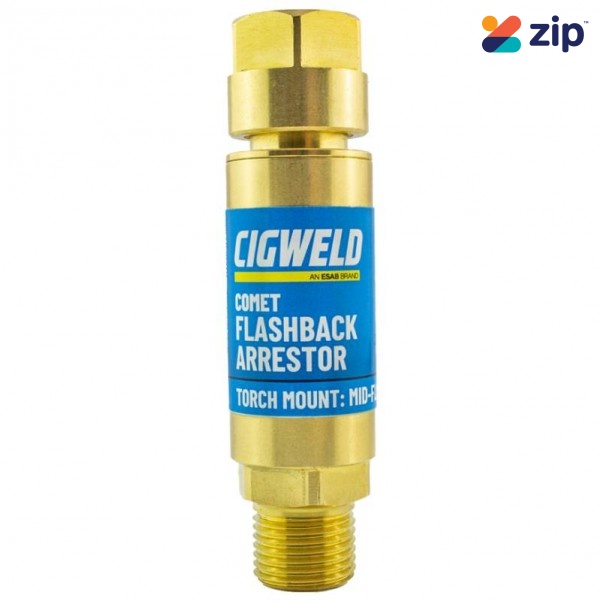 Cigweld 208519 - Comet Flashback Arrestor Oxygen Mid Flow Torch Mount