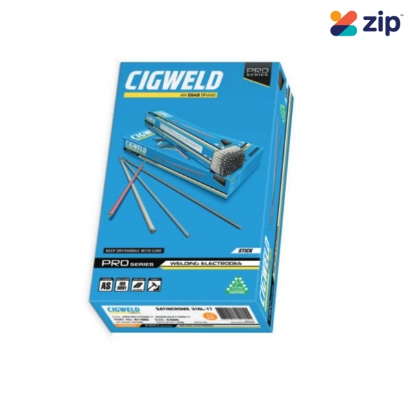 Cigweld 611602N - Satincrome 308L-17 2.5mm 1.5kg Welding Electrodes