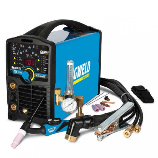 Cigweld W1008205 - WeldSkill 205AC/DC Stick & Tig Portable Inverter Welder