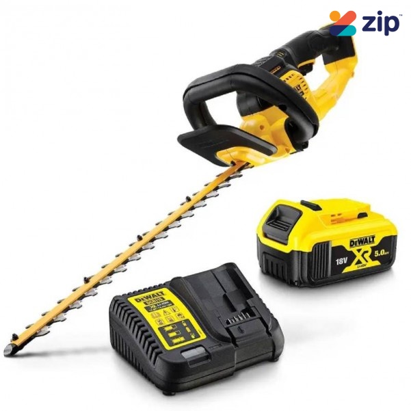 DeWalt DCMHT563P1-XE - 18V 5.0Ah XR Li-ion Cordless Brushless 550mm (21-1/2") Hedge Trimmer Kit