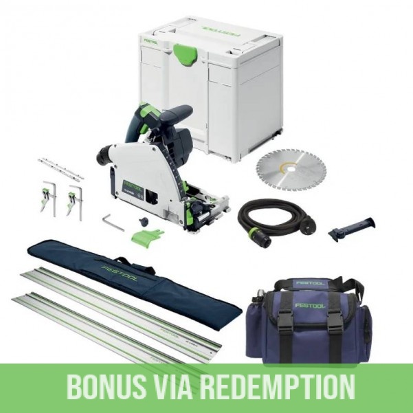 Festool TS 60 KEBQ Set (F28108) - TS 60K 168mm Plunge Cut Saw Set