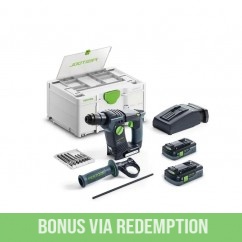 Festool BHC 18 5.0 I-Plus (578282) - BHC 18V Cordless Rotary Hammer 5.0Ah Bluetooth Set in Systainer