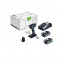 Festool TXS 18 C4.0-Plus (578284) - TXS 18V Cordless Compact 2 Speed Drill 4.0Ah HighPower Bluetooth Kit