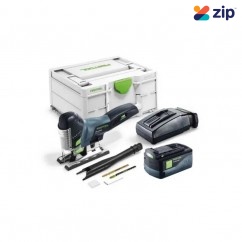 Festool PSC 420 5.0 EBI-Plus (578288) - PSC 420 CARVEX 18V Cordless Barrel Jigsaw 5.0Ah Bluetooth Set in Systainer