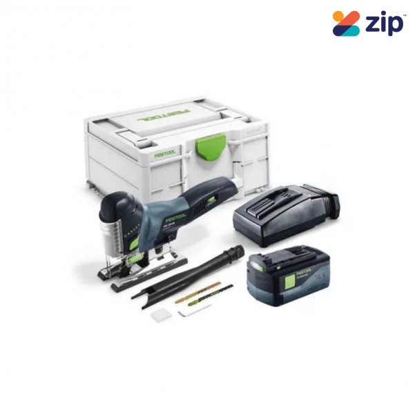 Festool PSC 420 5.0 EBI-Plus (578288) - PSC 420 CARVEX 18V Cordless Barrel Jigsaw 5.0Ah Bluetooth Set in Systainer