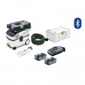 Festool CTMC MIDI I-Plus (578299) - 15L M Class 18V Cordless Mobile Dust Extractor 8.0Ah Bluetooth Energy Set in Systainer