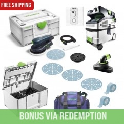 Festool F29021 - ETS EC 150mm Brushless Random Orbital 5mm Sander Set