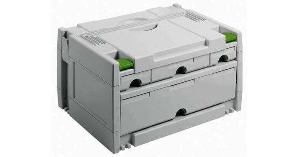 Festool Sys 3 Sort 4 Sortainer Traditional 4 Drawer Storage Box 491522