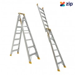 Gorilla Ladders DM007-HD  - 180kg Heavy Duty 2.1m Dual Purpose Aluminium Ladder