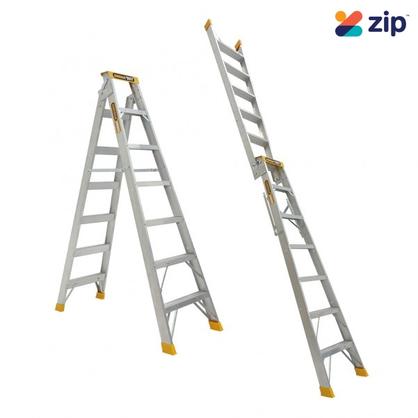 Gorilla Ladders DM008-HD  - 180kg Heavy Duty 2.4m Dual Purpose Aluminium Ladder