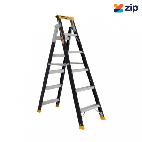 Gorilla Ladders FDM006-PRO - 1.75 - 3.13m 6 Step PRO-LITE Fibreglass Dual Purpose Ladder