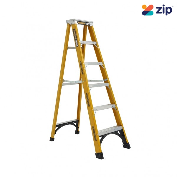 Gorilla Ladders FM006-HD - 180kg Heavy Duty 1.8m Single Sided Fibreglass Ladder