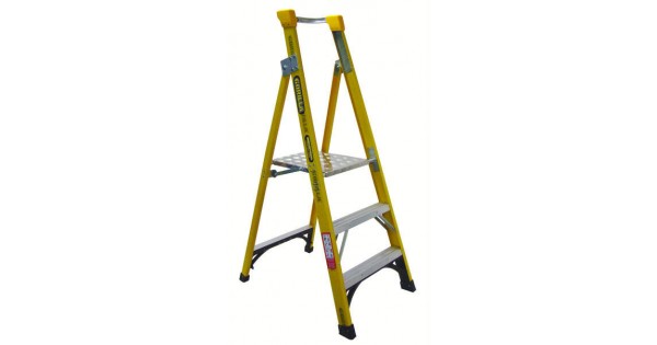 Gorilla Ladders FPL003-I - 0.9m 150kg Industrial Fibreglass Platform Ladder