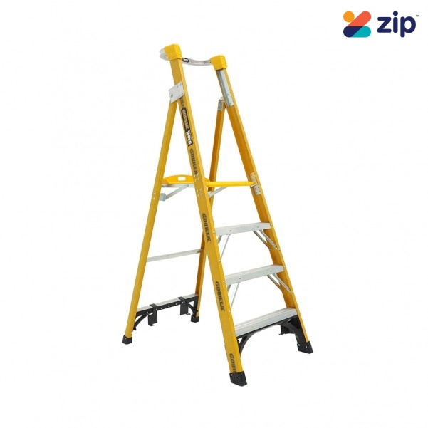 Gorilla Ladders FPL004-HD - 180kg Heavy Duty 1.2m Fibreglass Platform Ladder