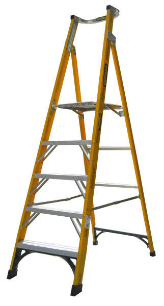 Gorilla Ladders FPL005-I - 1.5m 150KG Industrial Fibreglass Platform Ladder