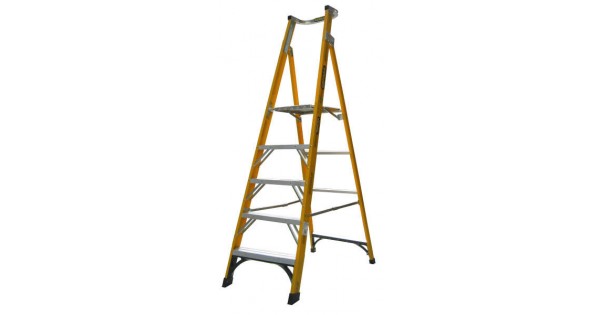 Gorilla Ladders FPL005-I - 1.5m 150KG Industrial Fibreglass Platform Ladder