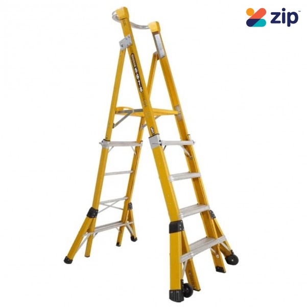 Gorilla Ladders FPL0508-I - 1.5--2.4m 150kg  Industrial Fibreglass Adjustable Platform Ladder 