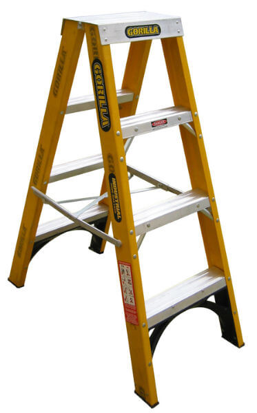 Gorilla Ladders FSM004-I - 1.2m 150kg Industrial Fibreglass Double ...