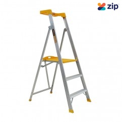 Gorilla Ladders PL003-PRO - 150kg Pro-Lite 0.85m 3 Step Aluminium Platform Ladder