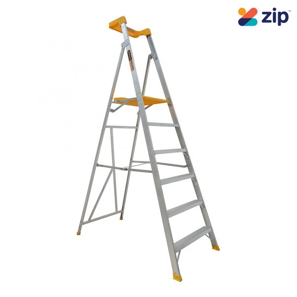 Gorilla Ladders PL006-PRO - 150kg Pro-Lite 1.75m 6 Step Aluminium Platform Ladder