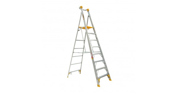 Gorilla Ladders PL008-HD - 180kg Heavy Duty 2.4m Aluminium Platform Ladder