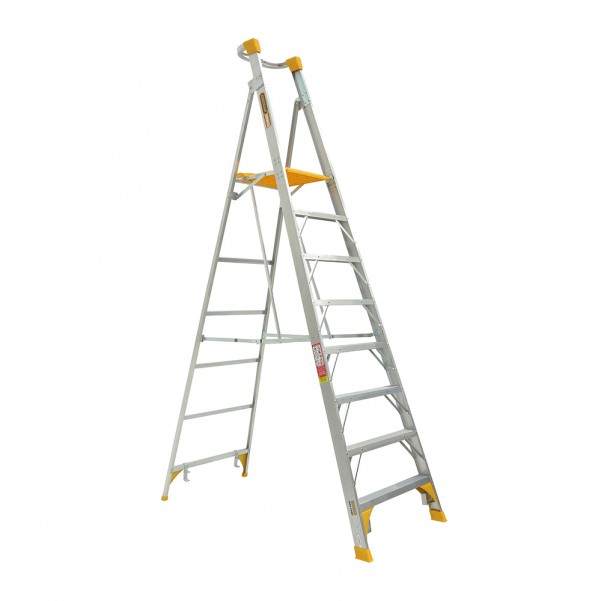 Gorilla Ladders PL008-HD - 180kg Heavy Duty 2.4m Aluminium Platform Ladder