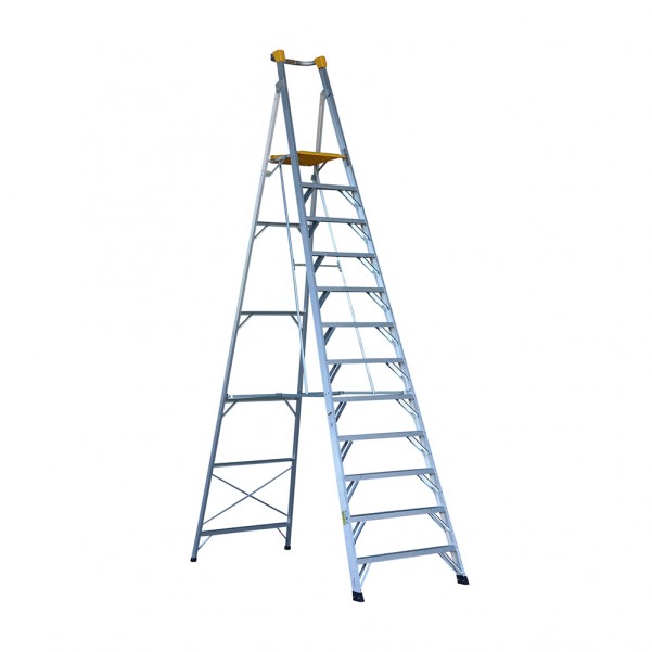 Gorilla Ladders PL012-HD - 180kg Heavy Duty 3.6m Aluminium Platform Ladder