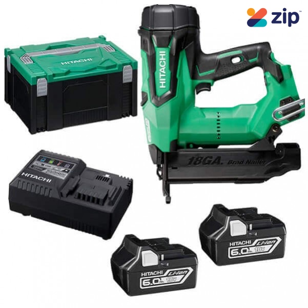 Hitachi NT1850DBSL(HX) - 18V 50mm 18Ga Cordless Brushless Brad Nailer Kit