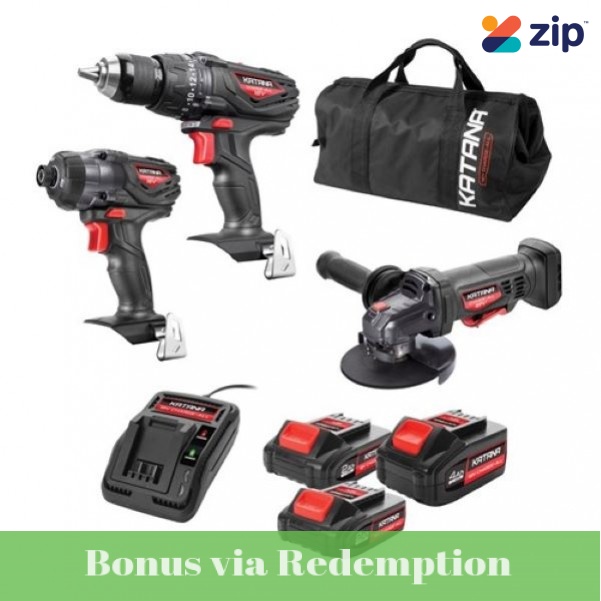 Katana 220530 - 18V 4.0Ah/2.0Ah Cordless Katana Charge-All 3 Pce Combo Kit