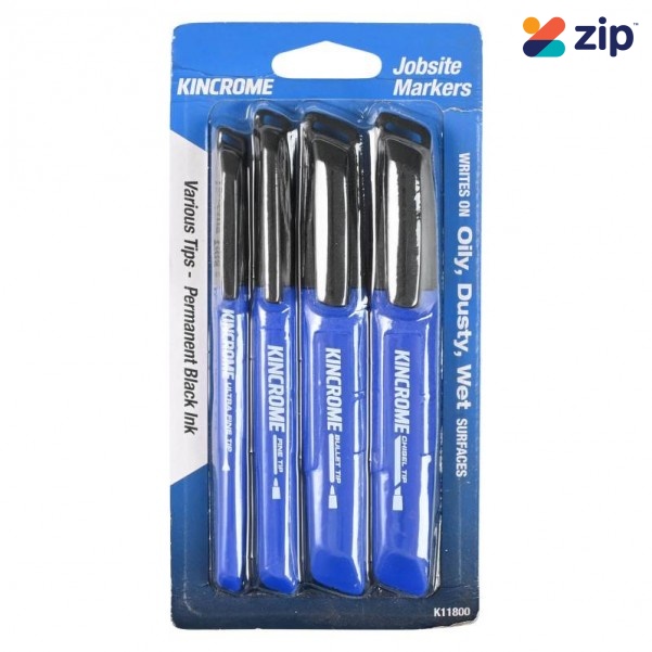 Kincrome K11800 - 4 Pack Permanent Marker Starter Pack