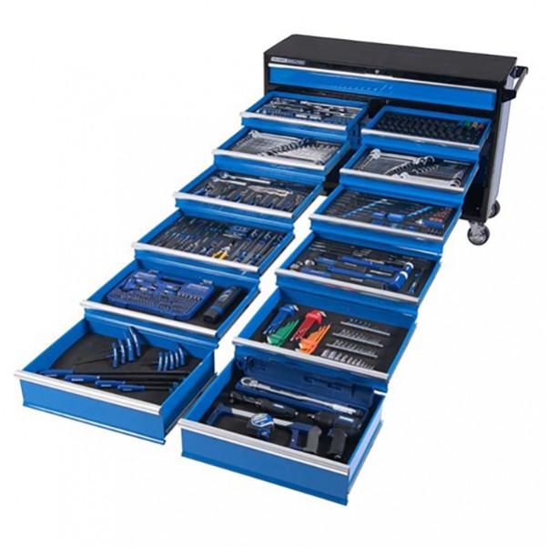 Kincrome K1232 - 557 PC 13 Drawer Extra Wide 1/4, 3/8 & 1/2