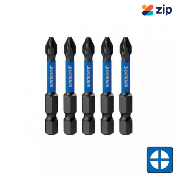 Kincrome K21255 - 50mm 5 Piece Phillips #3 Impact Bit