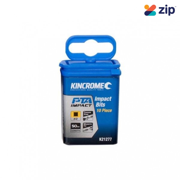 Kincrome K21277 - 50mm 10 Piece Square #2 Impact Bit