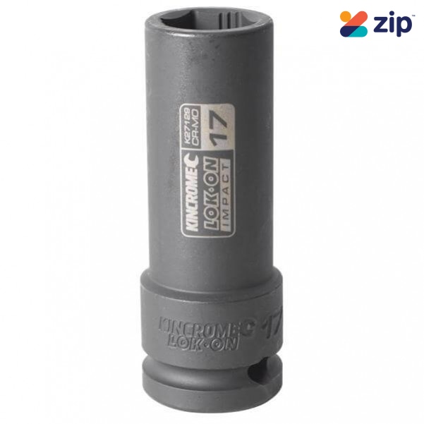 Kincrome K27129 - 17mm 1/2" Drive LOK-ON Deep Impact Socket