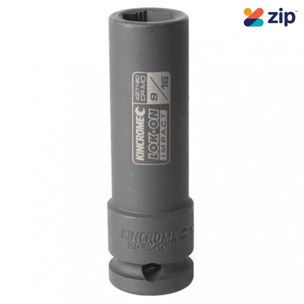 Kincrome K27160 - 9/16" 1/2" Drive LOK-ON Deep Imperial Impact Socket