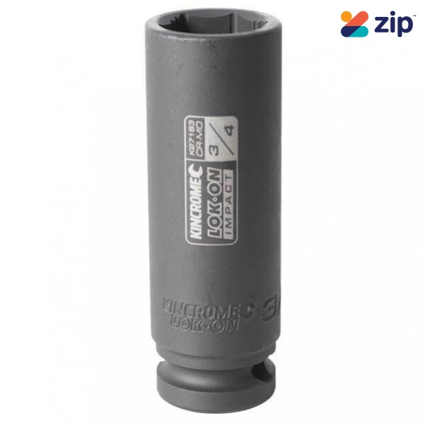 Kincrome K27163 - 3/4" 1/2" Drive LOK-ON Deep Imperial Impact Socket